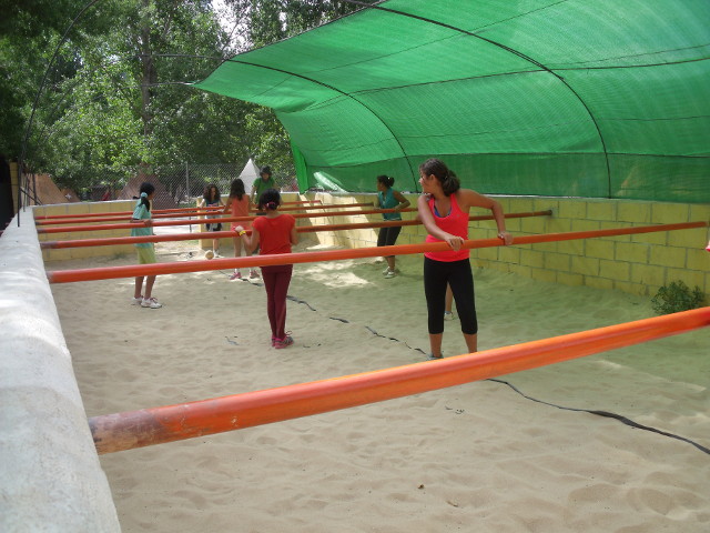 Futbolín humano