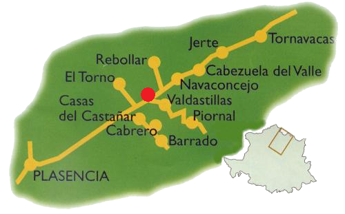 mapa jertet